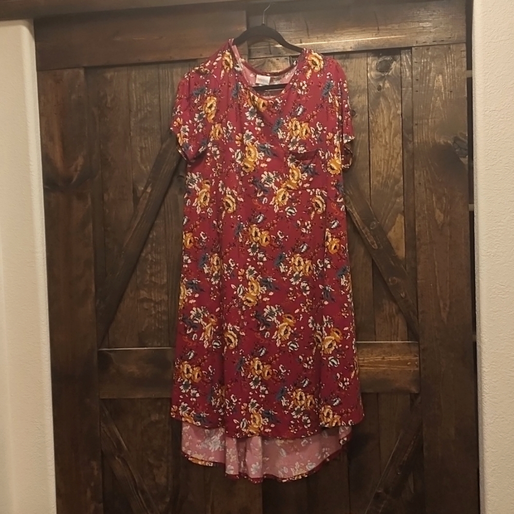 Lularoe floral t-shirt dress